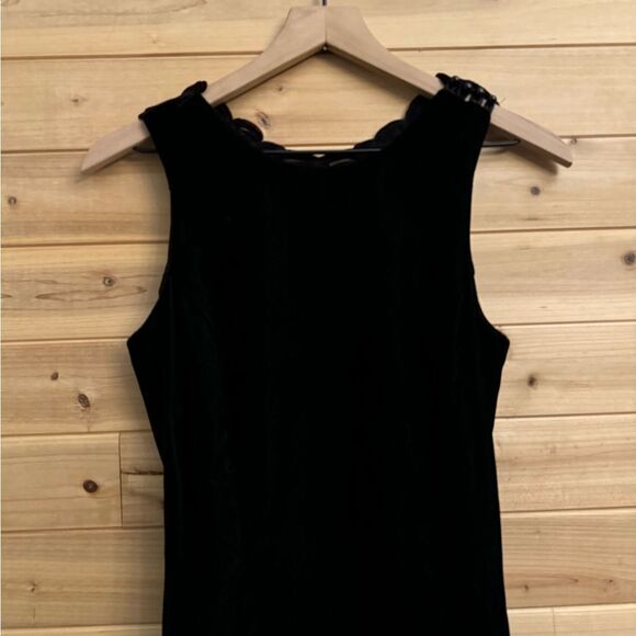 Vintage Scott McClintock Size Small Velvet Red Lace Back Maxi Prom Gown - Picture 2 of 13